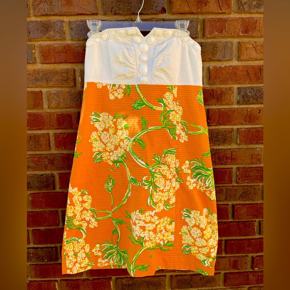 NWT, Lilly Pulitzer, strapless, summer dress.